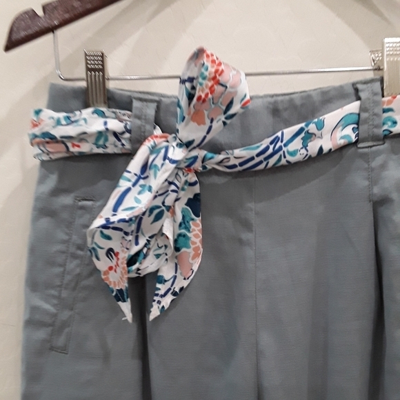 Ett: twa Aanthropologie Tie Waist Cropped Pants - Picture 3 of 5